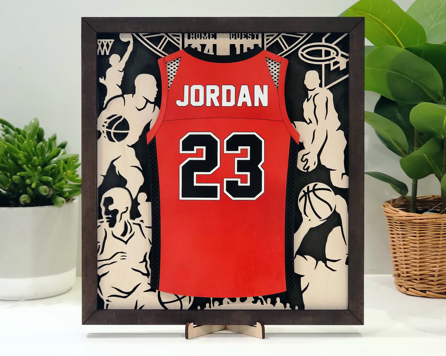 Personalized Basketball Jersey Sign – Custom Player Name & Number | Senior Night Gift, Team Gift, Basketball Mom
