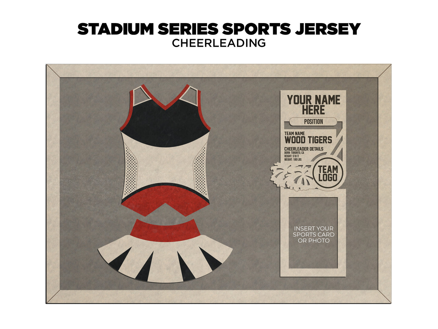 Personalized Cheer Jersey Sign – Custom Name & Team Design | Senior Night Gift, Cheer Mom Gift