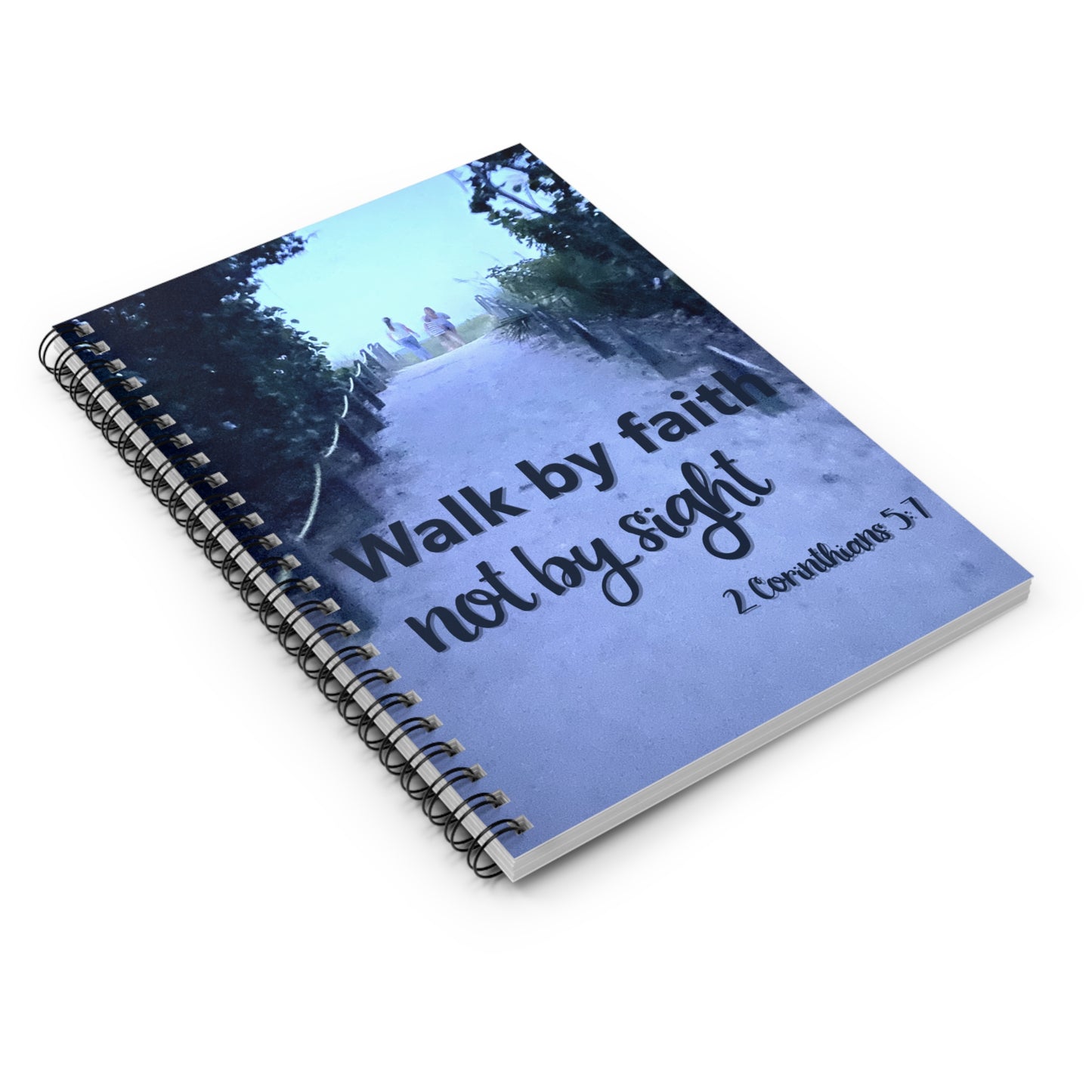Walk by Faith Not by Sight Journal – Christian Prayer & Reflection Notebook – Inspirational Bible Verse Gift