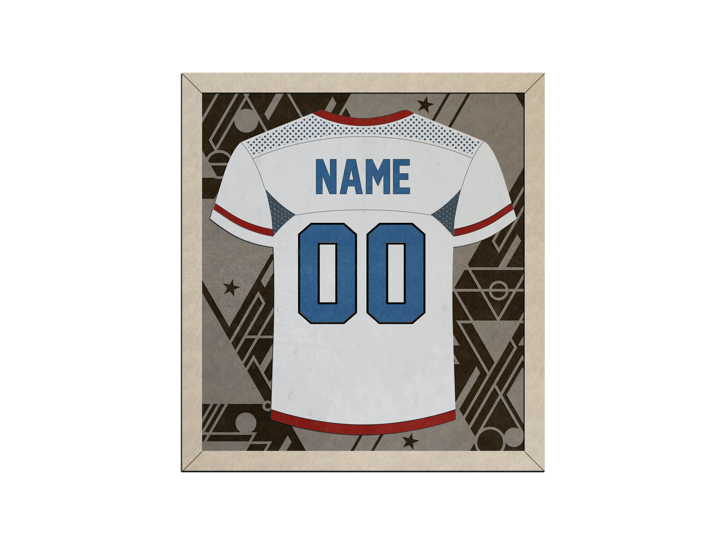 Personalized Football Jersey Sign – Custom Player Name & Number | Senior Night Gift, Team Gift, Football Mom