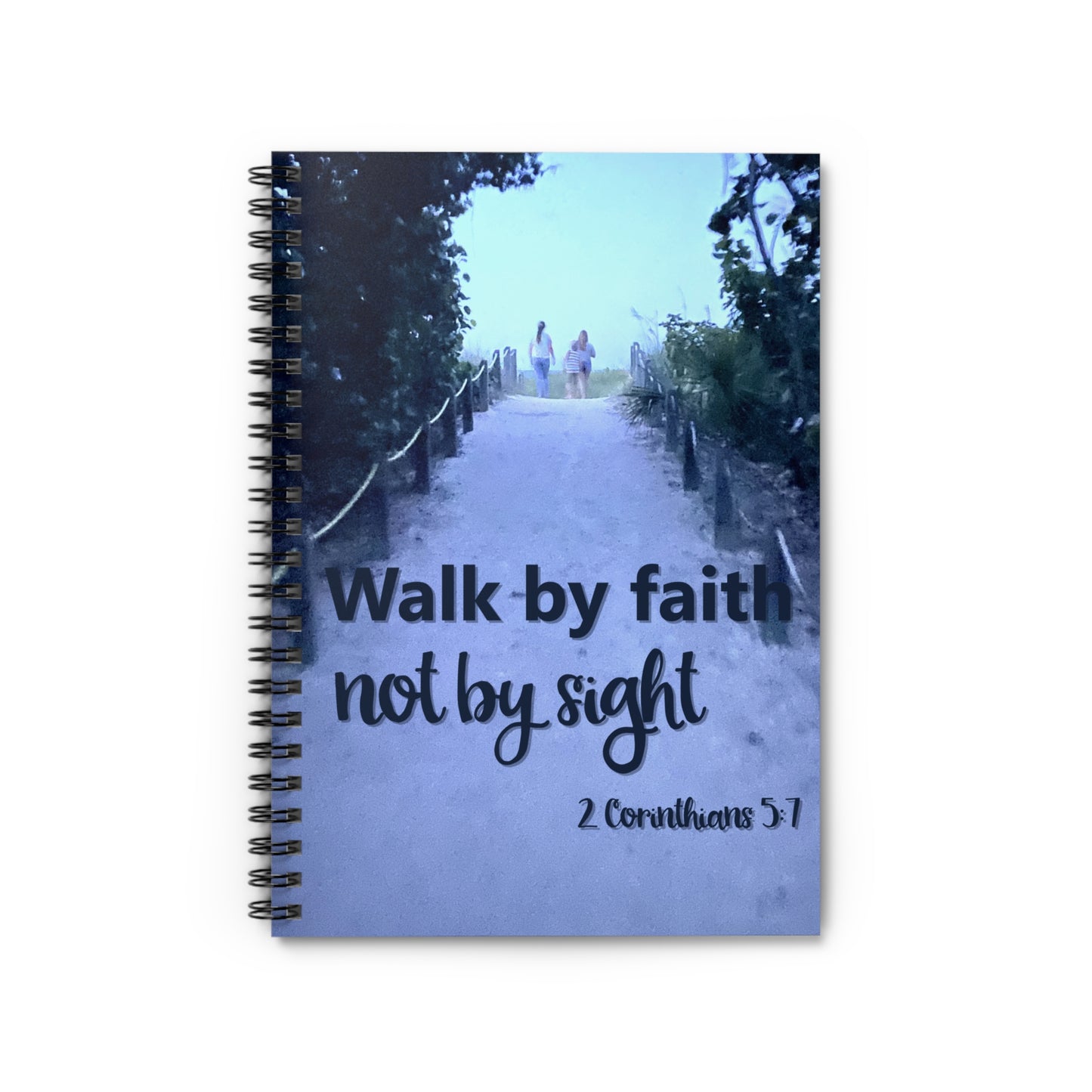 Walk by Faith Not by Sight Journal – Christian Prayer & Reflection Notebook – Inspirational Bible Verse Gift