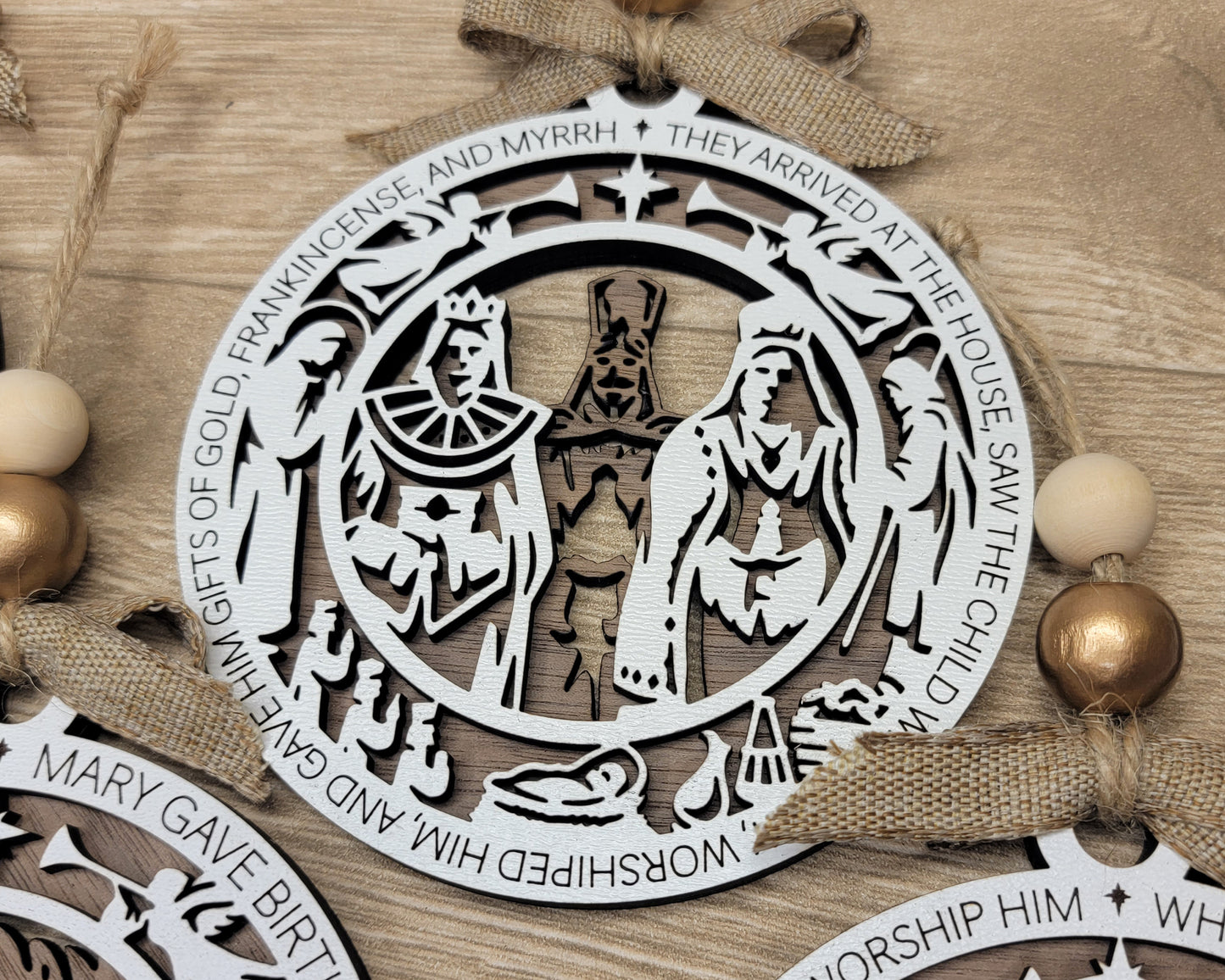 Personalized Christmas Story Ornament – Custom Christian Nativity Ornament Gift and Keepsake