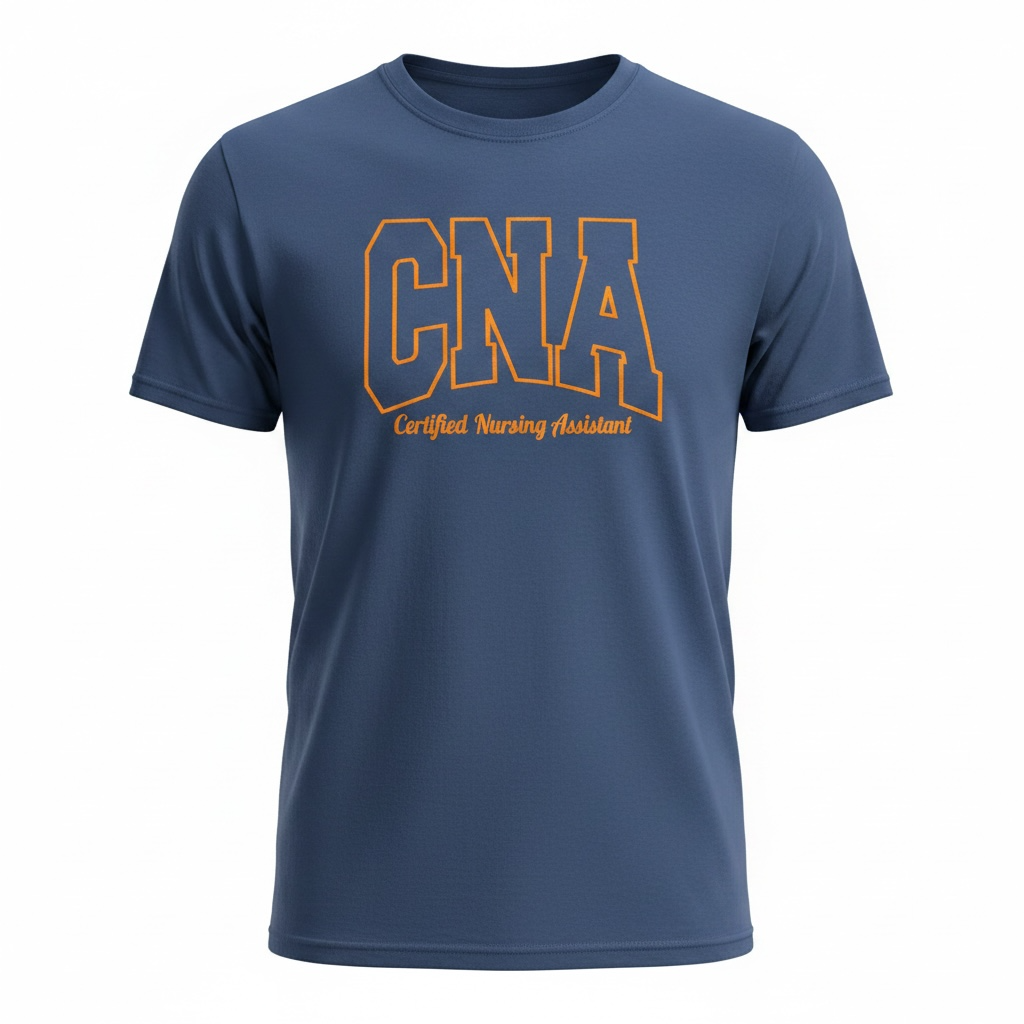 CNA Embroidered Outline Shirt | Certified Nursing Assistant Shirt