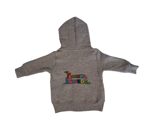 Florida Boards Embroidered Hoodie Gray Heavy Blend