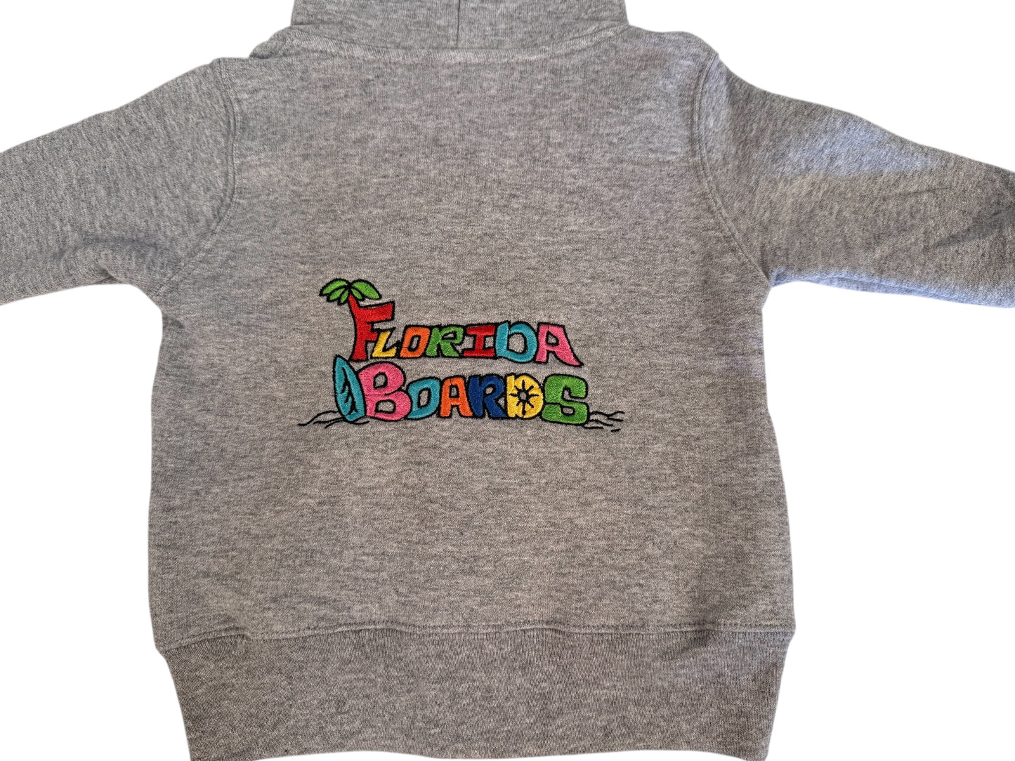 Florida Boards Embroidered Hoodie Gray Heavy Blend