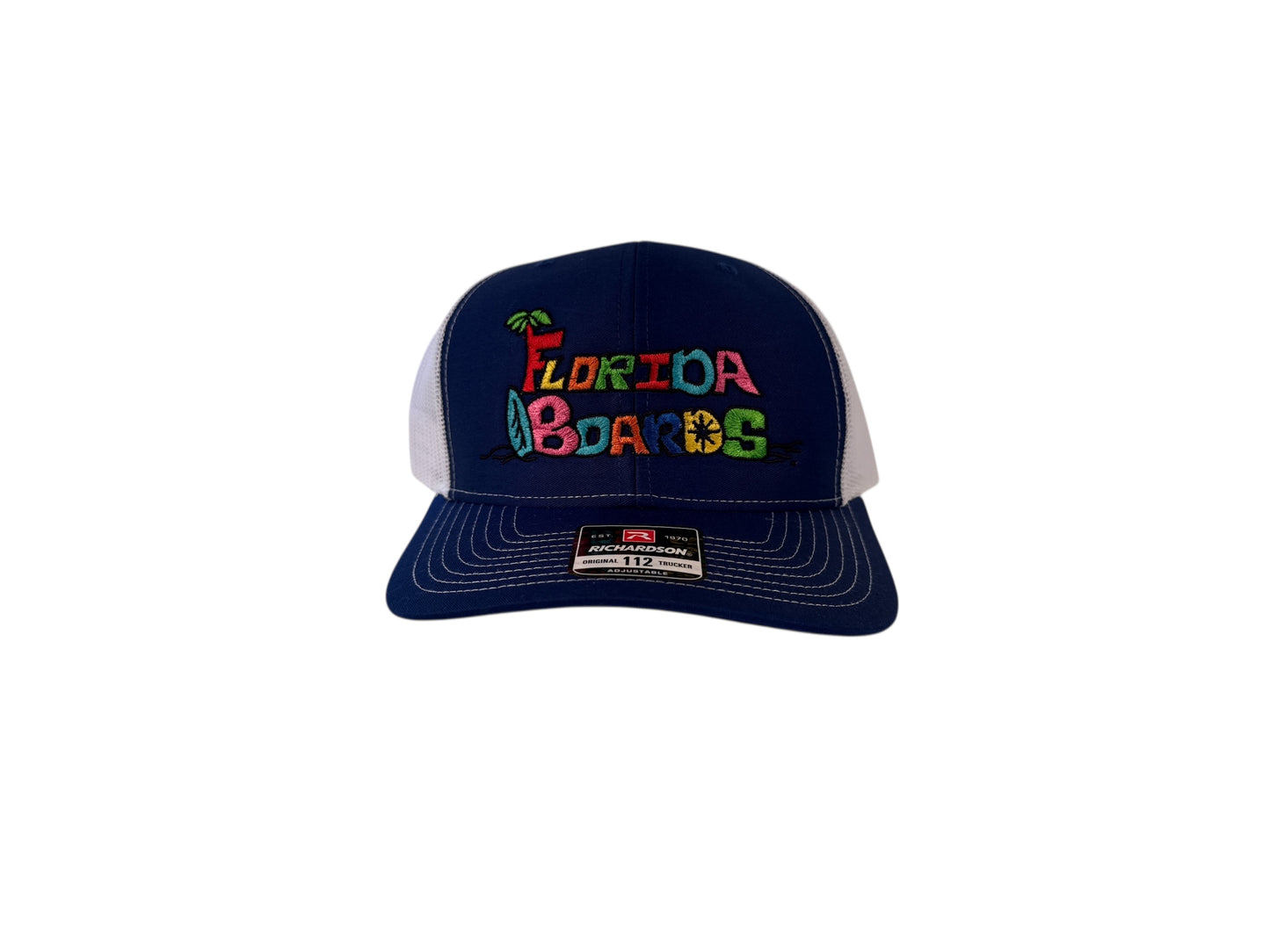 Florida Boards Trucker Hat Blue White Richardson 112