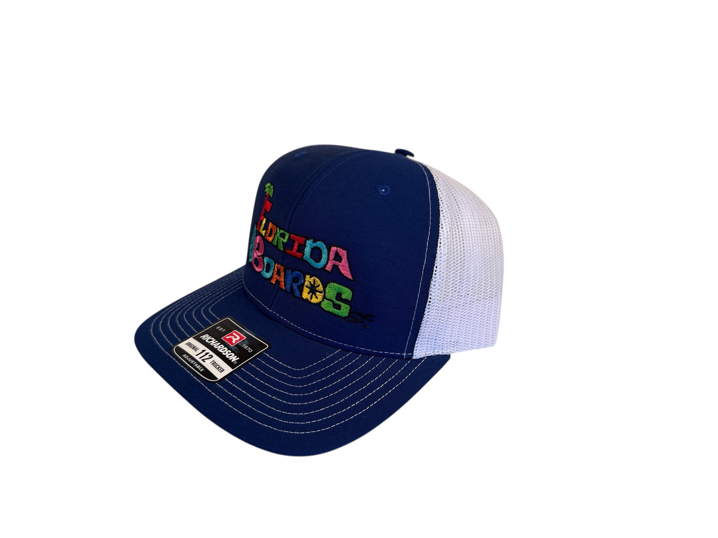 Florida Boards Trucker Hat Blue White Richardson 112