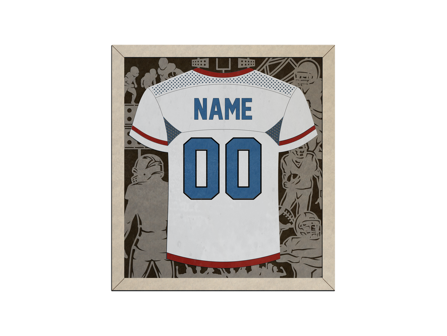 Personalized Football Jersey Sign – Custom Player Name & Number | Senior Night Gift, Team Gift, Football Mom